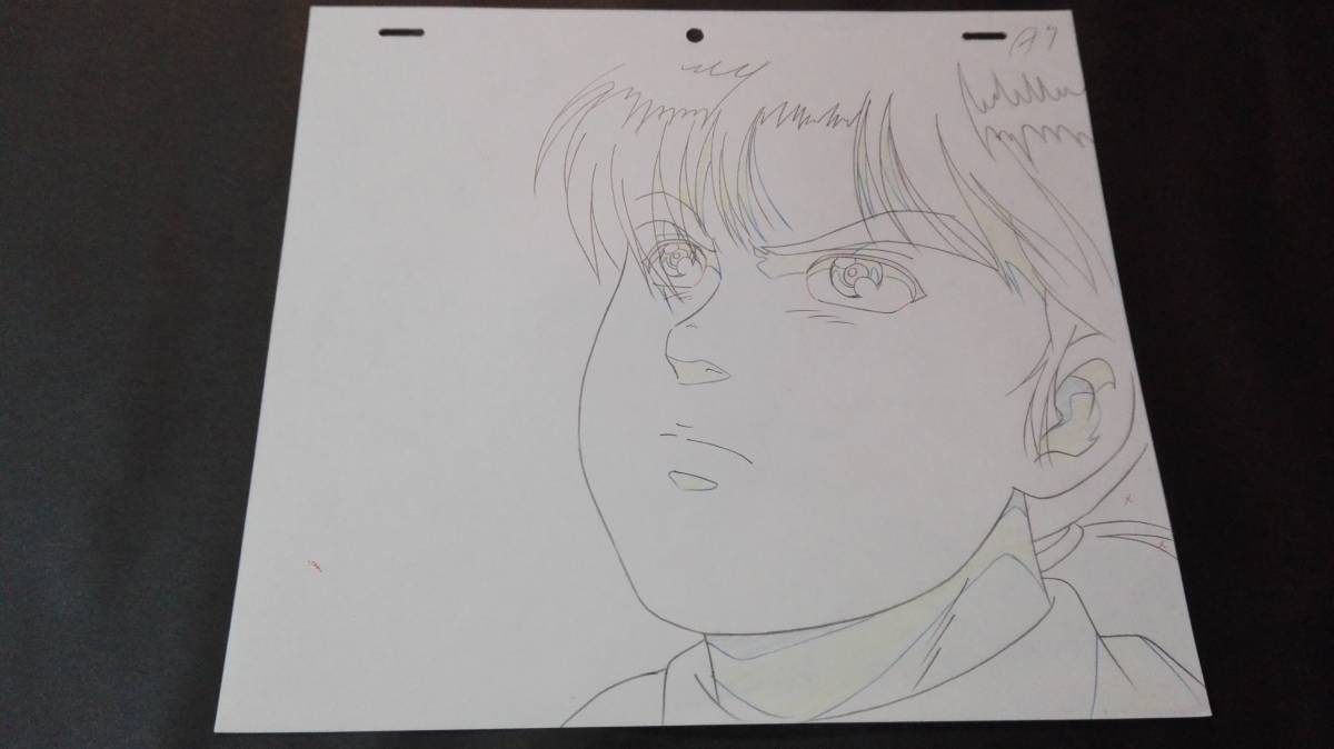 金田一少年の事件簿(金田一)」背景・原画・作画記録付きセル画 金田一少年の事件簿(金田一)」背景・原画・作画記録付きセル画