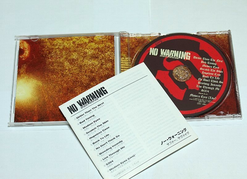 国内盤 ノー・ウォーニング / サファー、サヴァイヴ No Warning CD Suffer, Survive_画像2