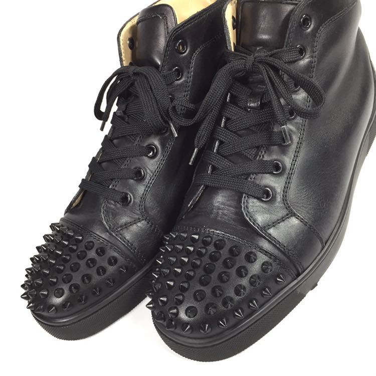 クリスチャンルブタン】本物 Christian Louboutin 靴 27cm 黒 スパイク