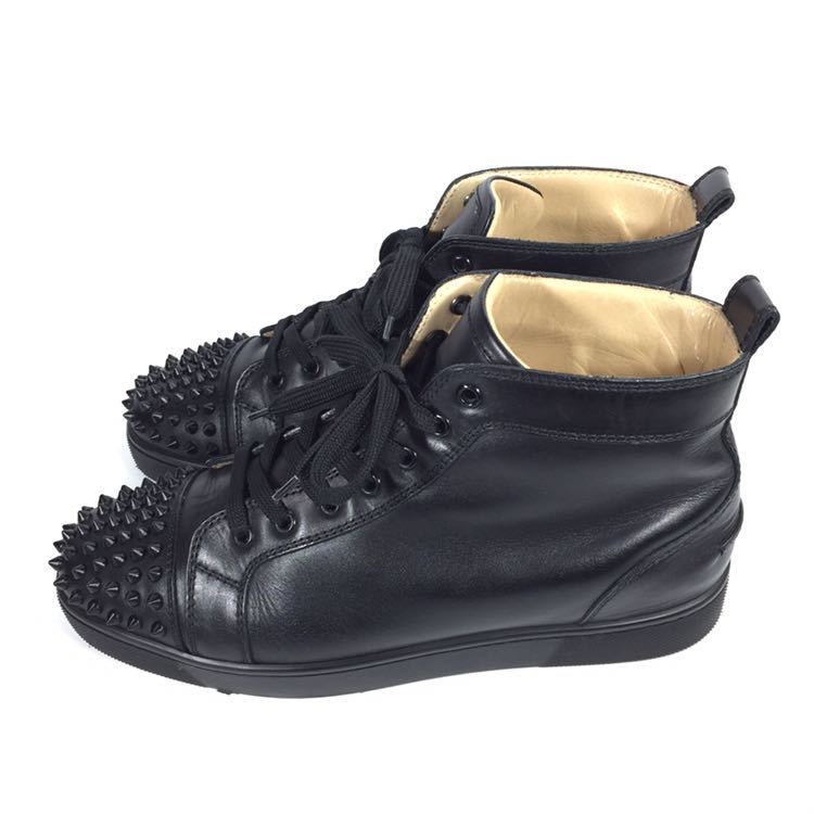 クリスチャンルブタン】本物 Christian Louboutin 靴 27cm 黒 スパイク