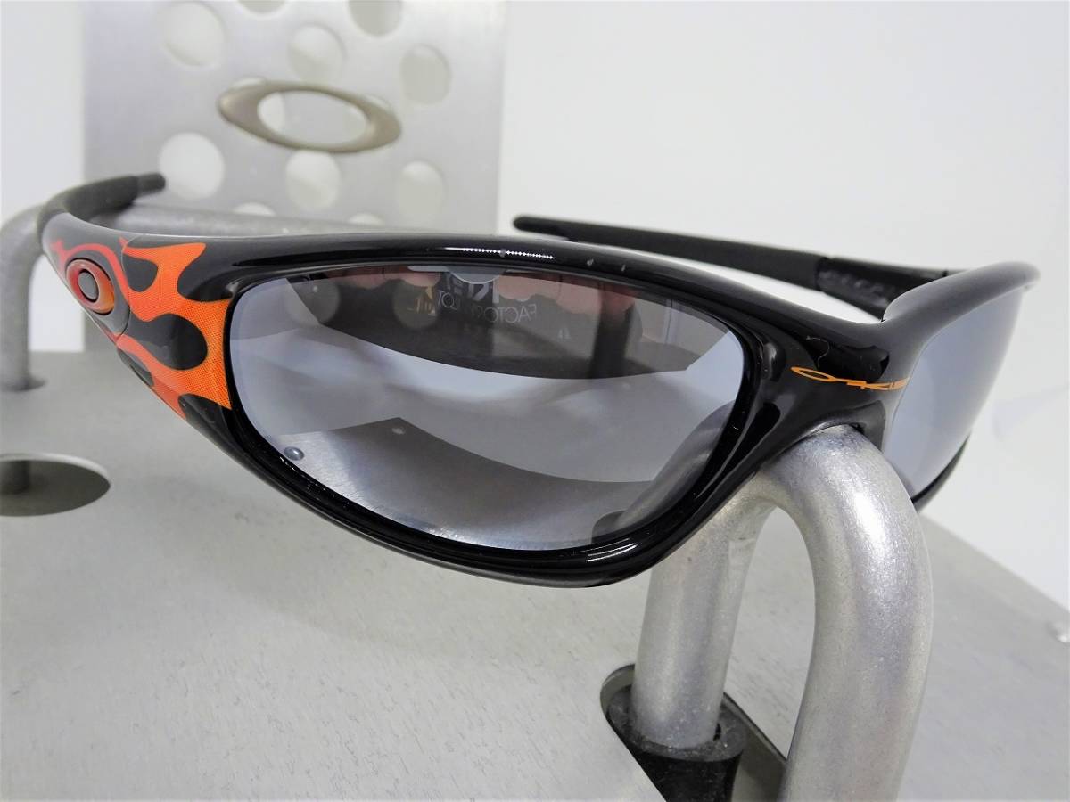 偏光 ファイア ストレートジャケット オークリー STRAIGHT JACKET OAKLEY サングラス アイウェア ゴルフ バイク ボード ミニッツ 黒赤_画像3