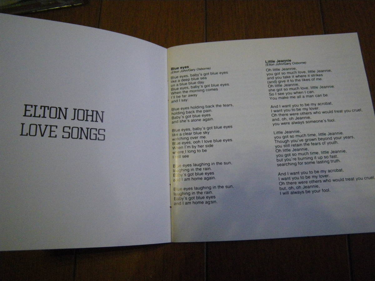 【送料無料】ELTON JOHN エルトン・ジョン/ LOVE SONGS ラブ・ソングス Vol.2（国内盤）