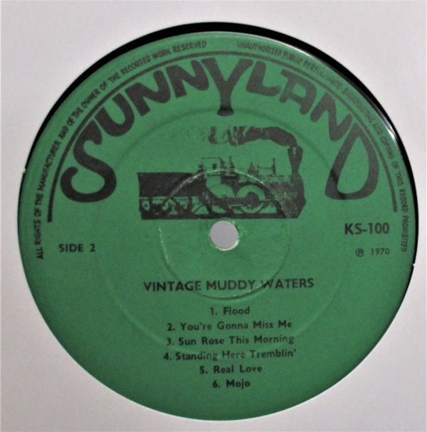 Blues LP ● Muddy Waters Vintage Muddy Waters [ UK '70 ORIG Sunnyland Records KS-100 ]_画像3