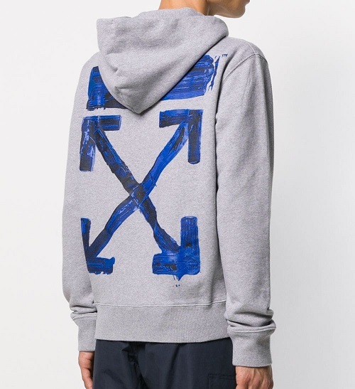 OFF-WHITE 19AW バックアロー パーカー グレー Lサイズ 新品 定価67070
