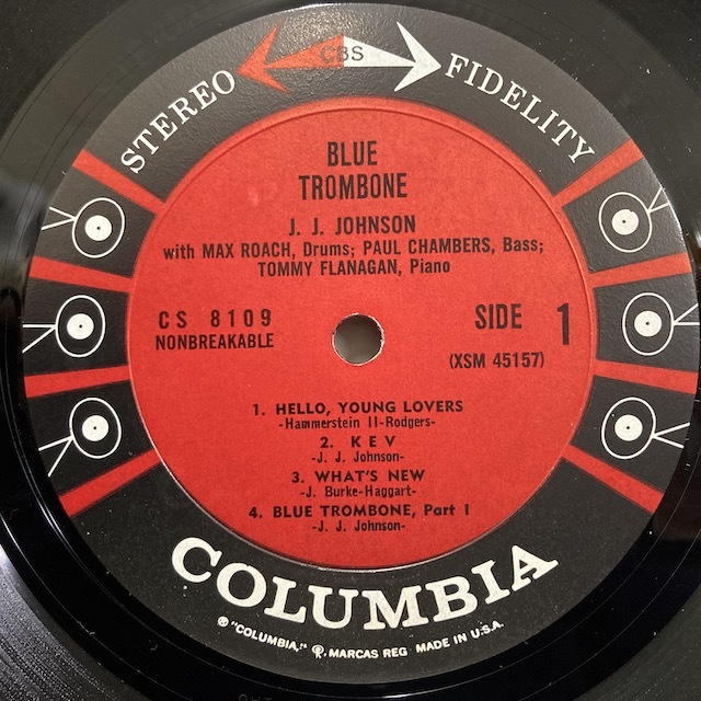 ■即決 Jj Johnson / Blue Trombone USA ミゾナシCbs表記6eye Stereo ジェイ・ジェイ・ジョンソン 28579_画像3