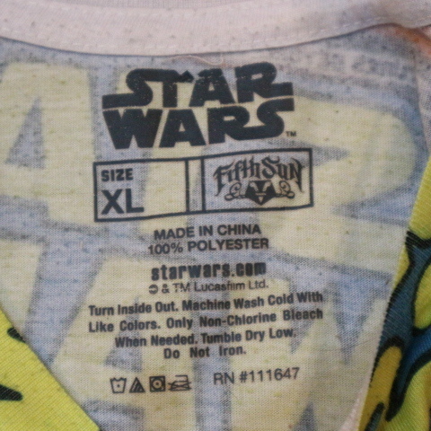 ヤフオク Star Wars スターウォーズ Tシャツ Xl 総柄 両面 ヤフオク Star Wars スターウォーズ Tシャツ Xl 総柄 両面