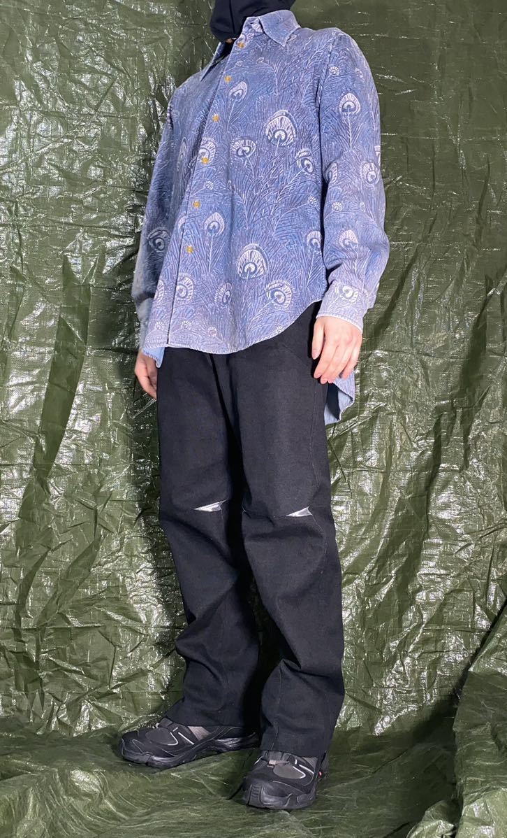 AW1994 VIVIENNE WESTWOOD PEACOCK DENIM SHIRT GOLD LABEL