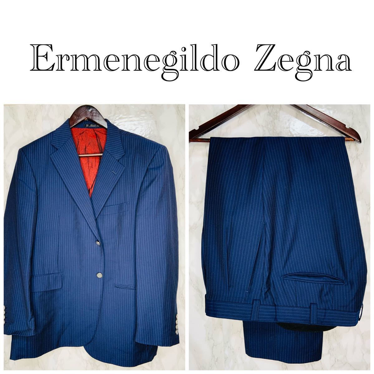 Ermenegildo Zegna 古着　スーツ上下　セットアップ　メンズ　ストライプ