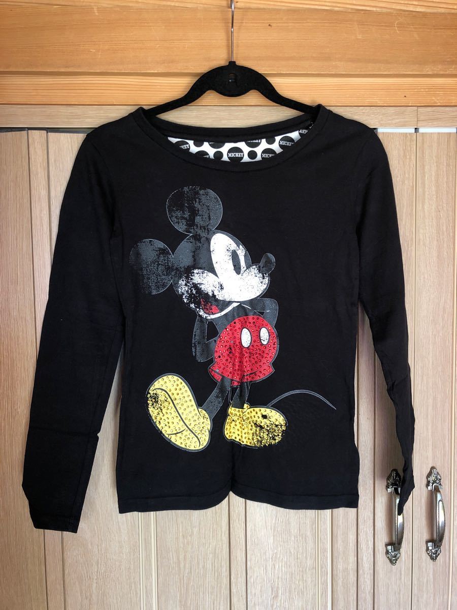 Paypayフリマ ミッキー ロンt 長袖 ラインストーン ダメージ加工 ディズニー 長袖tシャツ カットソー Paypayフリマ ミッキー ロンt 長袖 ラインストーン ダメージ加工 ディズニー 長袖tシャツ カットソー