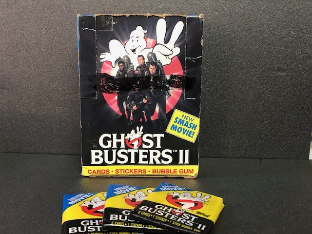  last repeated price cut!! ghost Buster z2 sticker & Bubble chewing gum box set Vintage GHOST BUSTERS II STICKER&BUBBLE GUM tube V2