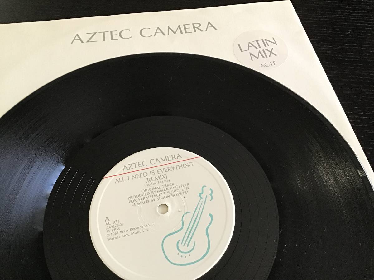 AZTEC CAMERA All I Need Is Everything 12inch　限定盤　B面ヴァン・ヘイレンカバー