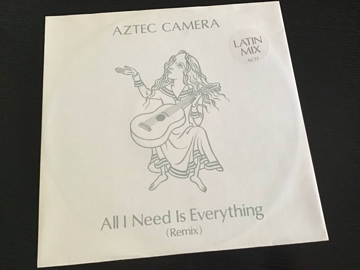 AZTEC CAMERA All I Need Is Everything 12inch　限定盤　B面ヴァン・ヘイレンカバー