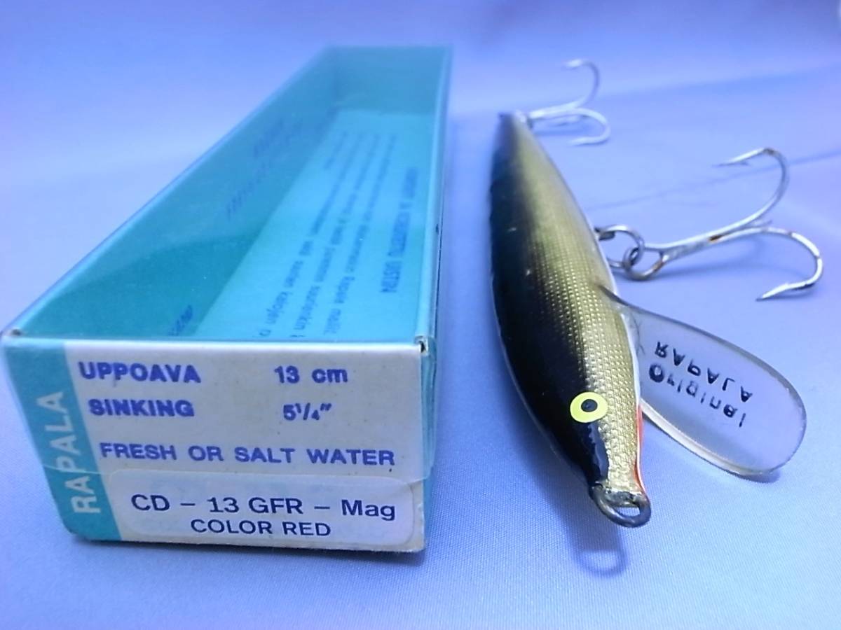 レア オールド Old ラパラ F18 2フック 最初期 フィンランド プリント Rapala トンボ /検 Balsa50 フジ釣具 ヘドン 三平 リッククラン_画像5