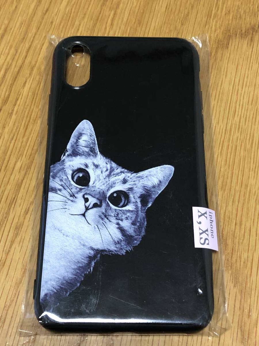 【新品・未使用】iPone ケース　スマホケース　X/XS 　猫　ねこ　ネコ　ソフトケース_画像1