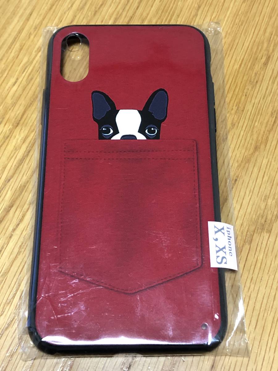 【新品・未使用】iPone ケース　スマホケース　X/XS 　犬　イヌ　　いぬ　ソフトケース