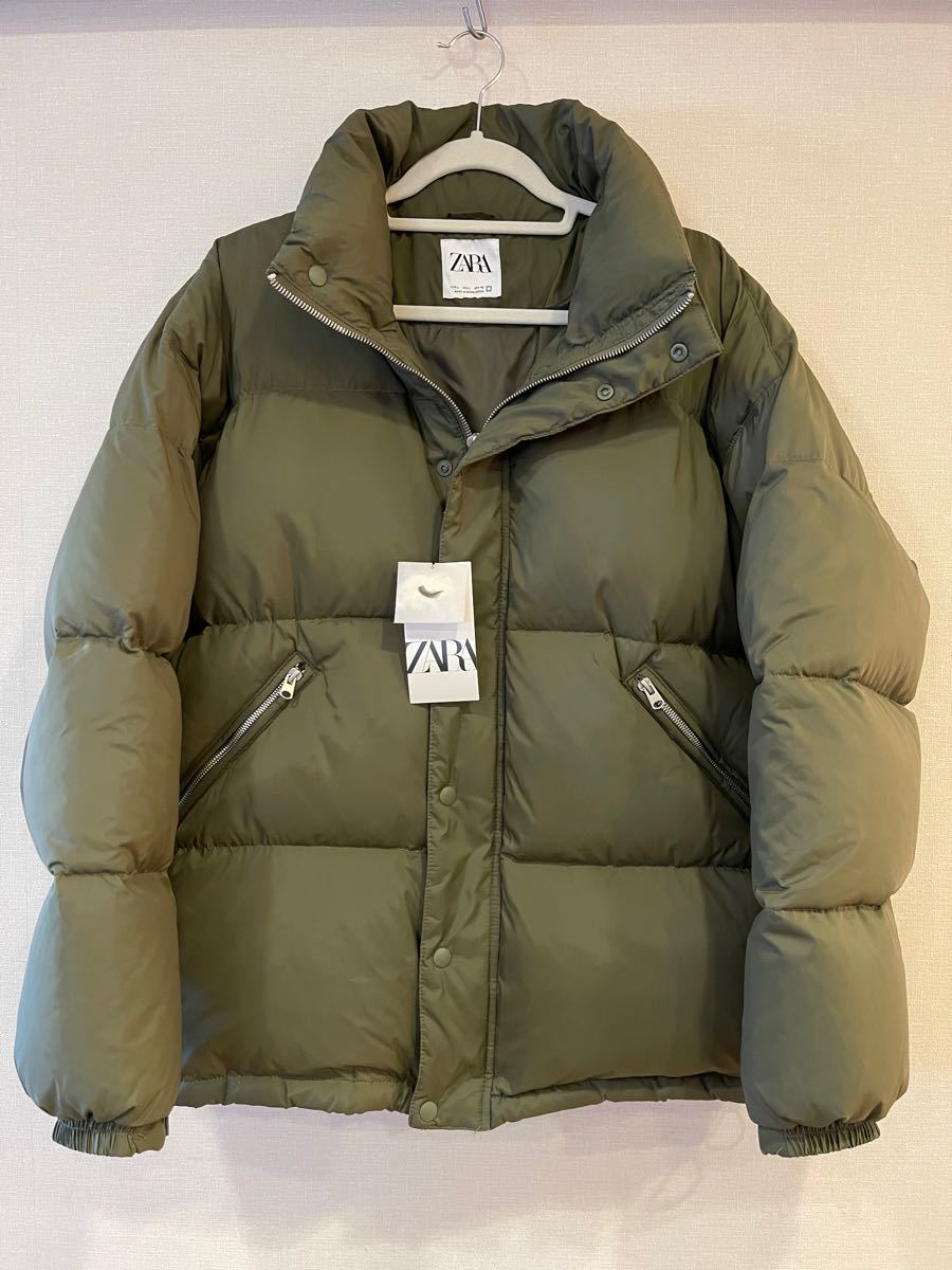 ZARA ダウンジャケット L カーキ ダウンぱんぱん めちゃ暖かい ZARA ダウンジャケット L カーキ ダウンぱんぱん めちゃ暖かい