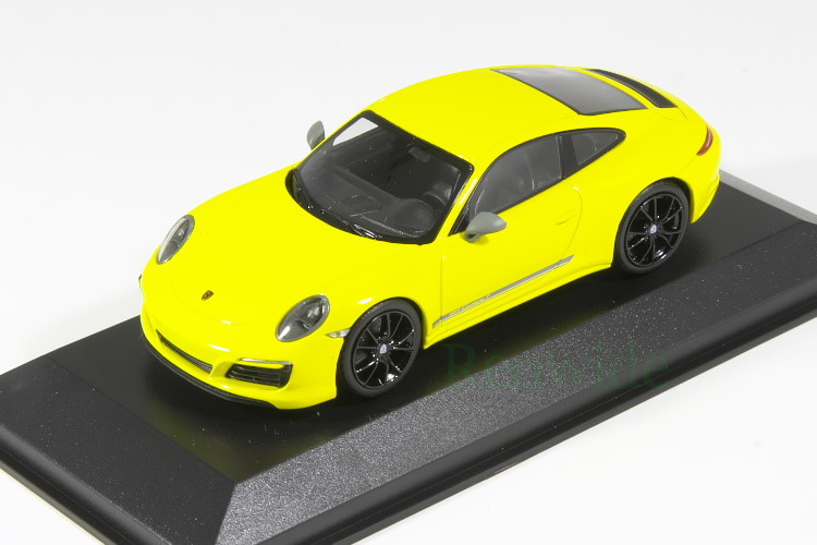 ミニチャンプス 1/43 ポルシェ 911 (991 II) カレラ T レーシングイエロー ブラックホイール 22台限定 Porsche Carrera T Racinggelb_画像1