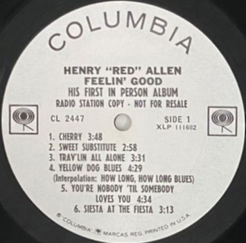 ♪試聴♪Henry & Red & Allen Feelin Good / His First In Person Album_画像3