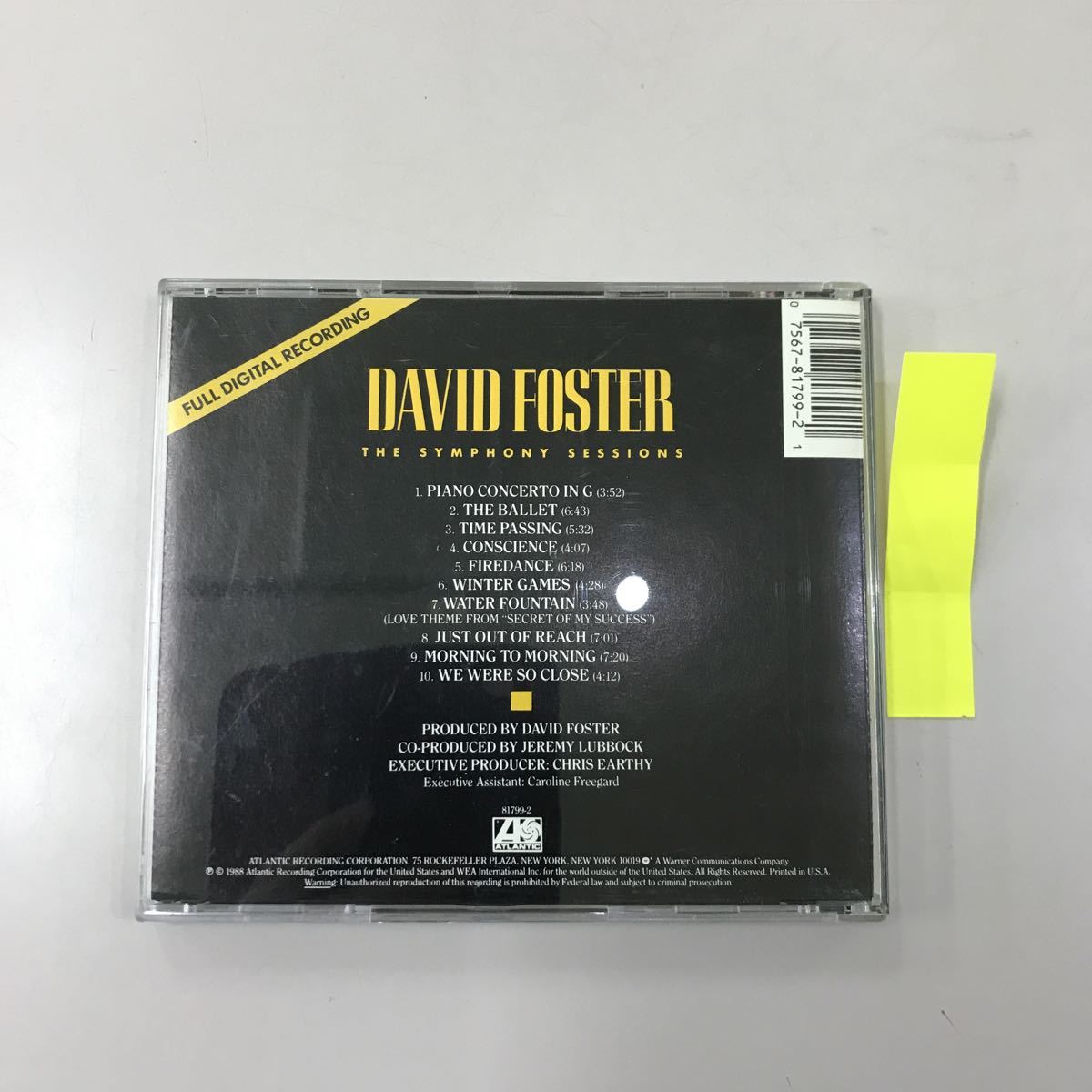 CD 中古☆【洋楽】DAVID FOSTER