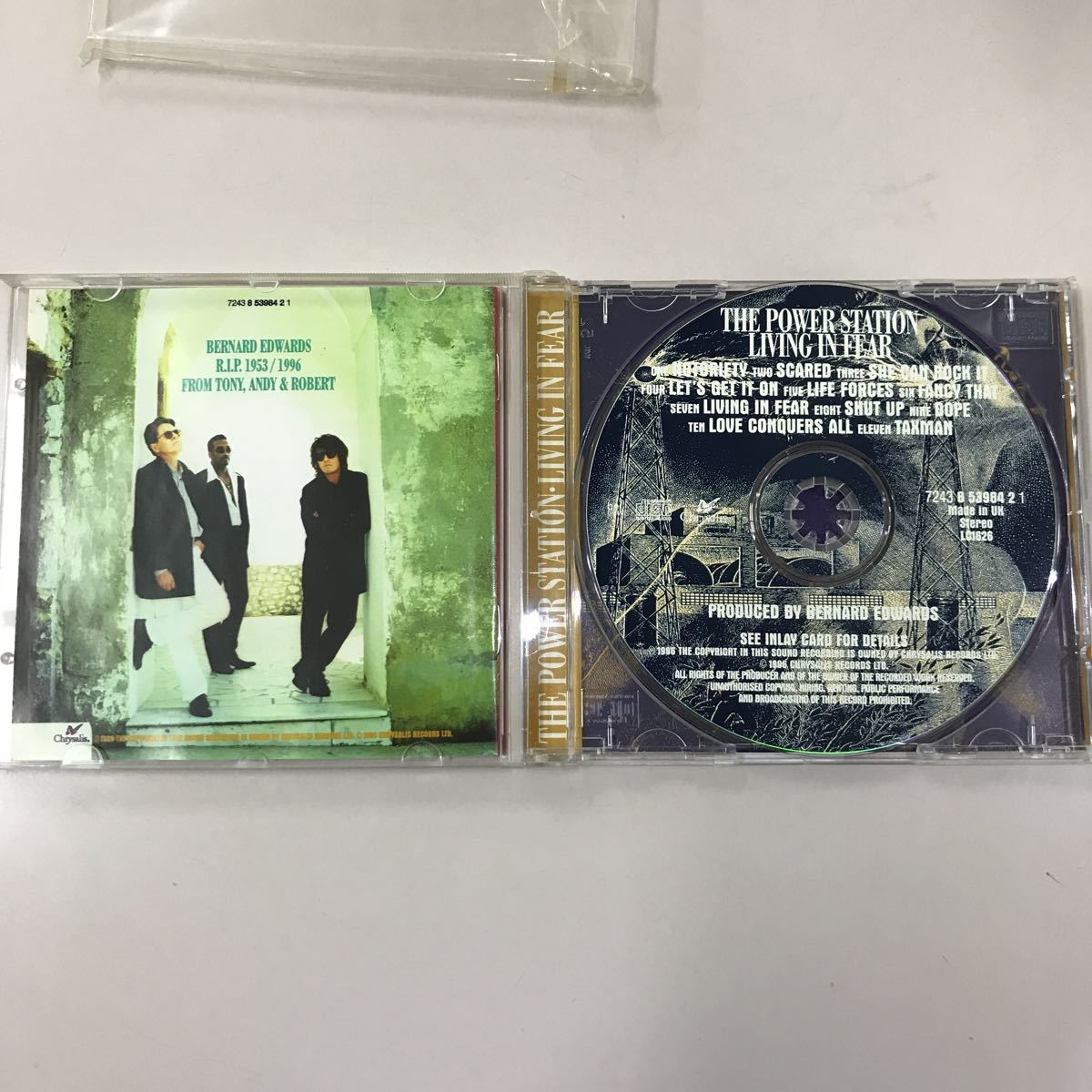 CD 中古☆【洋楽】THE POWER STATION LIVING IN FEAR_画像5