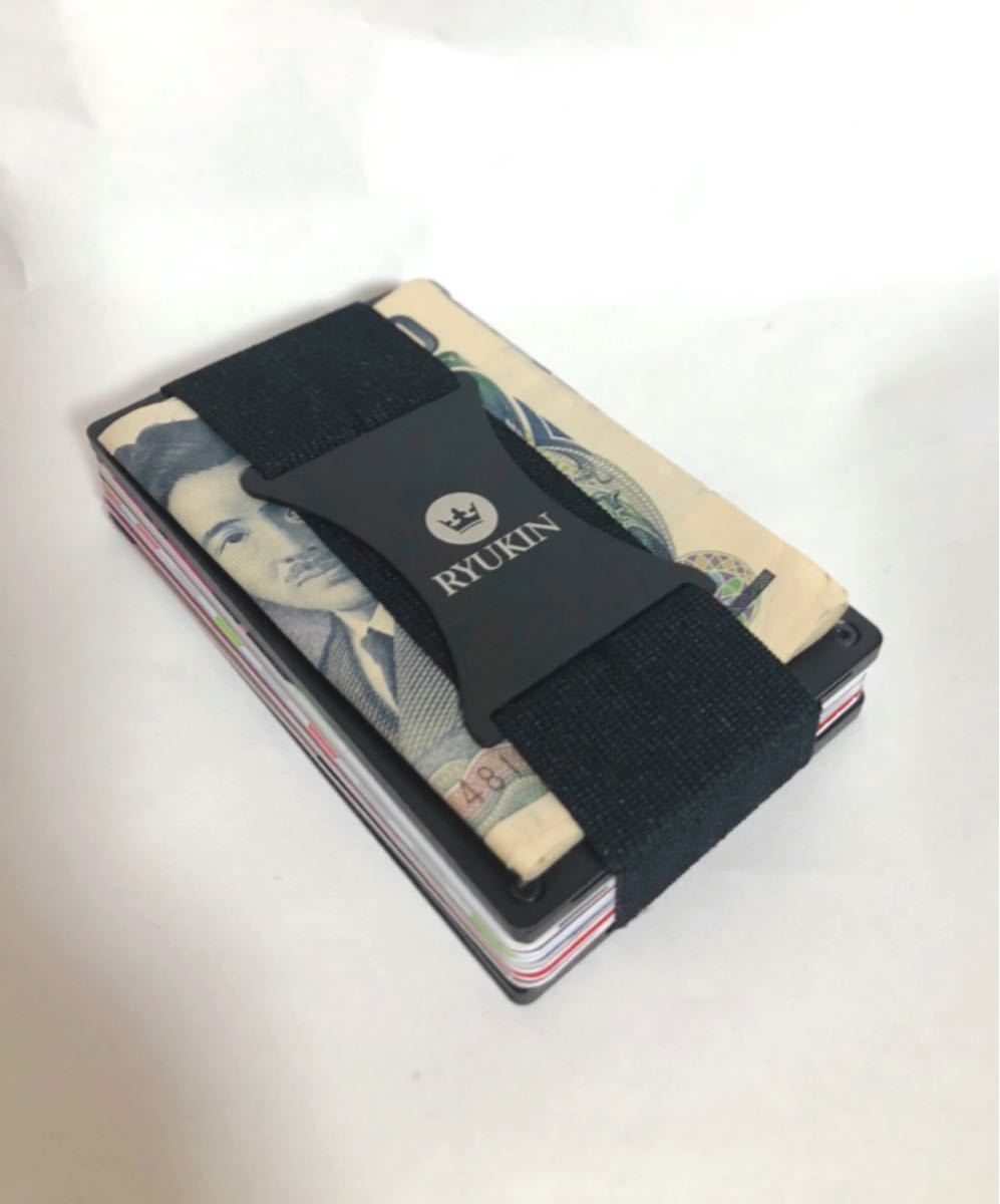 マネークリップ カードケース 軽量 カーボン製 RFID機能 磁気 スキミング防止 カード12枚収納 男女兼用 財布