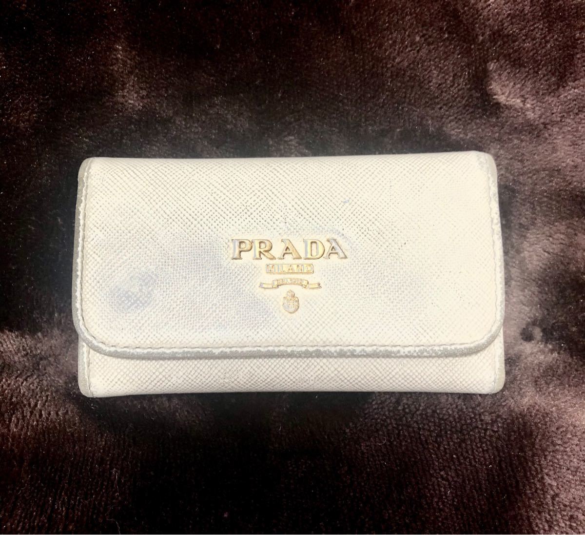 PRADA プラダ キーケース 白 ホワイト ベージュ|Yahoo!フリマ PRADA プラダ キーケース 白 ホワイト ベージュ|Yahoo!フリマ