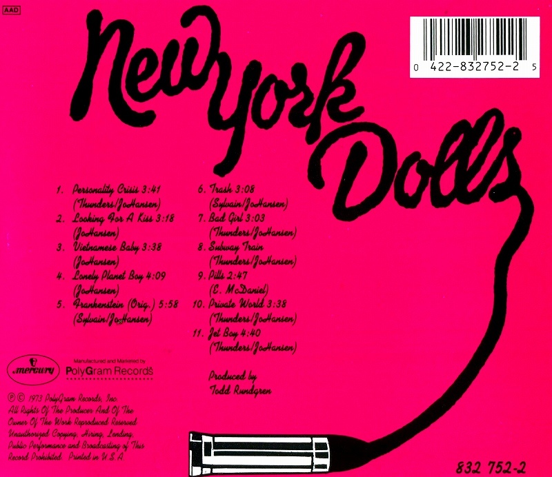 ◆◆NEW YORK DOLLS◆ニューヨーク・ドールズ 73年作 即決 送料込◆◆_画像2