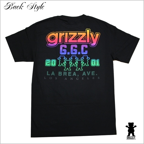 新品 GRIZZLY Tシャツ Mサイズ グリズリー スケーター スケボー ストリート ブラック M GMB1801P22_画像5