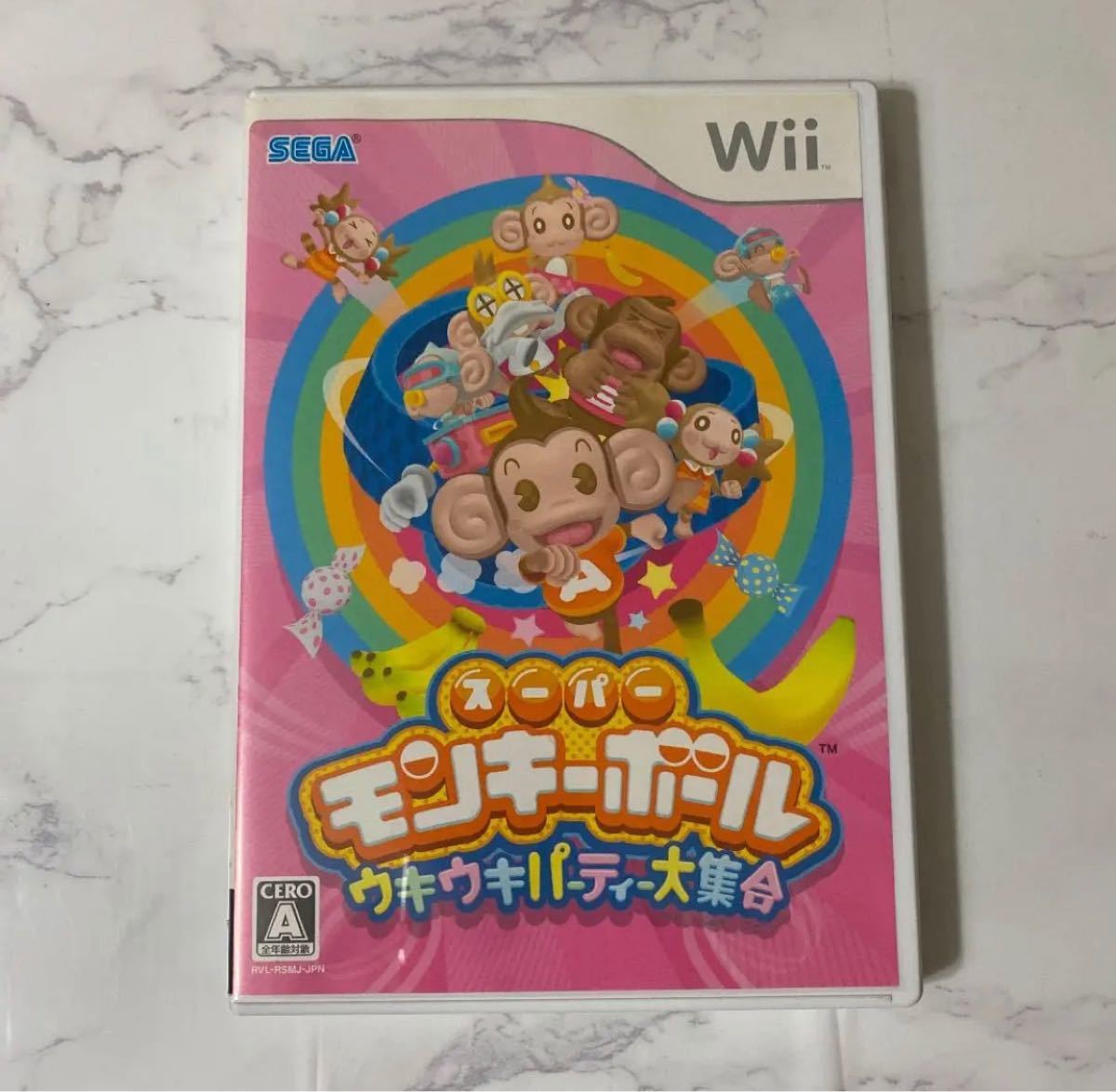 Paypayフリマ Wii カセット ウィー スーパーモンキーボールウキウキパーティー大集合 Wiiソフト Wii 任天堂