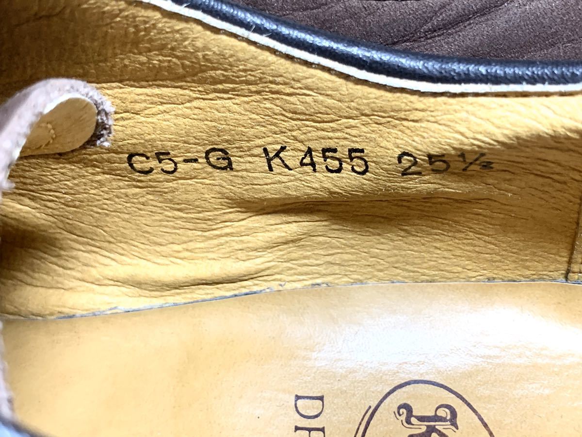 【即決】 KENFORD 25.5cm ケンフォード プレーントゥ レザー ブラウン 茶色 メンズ ドレス ビジネス 革靴 靴 シューズ ヌバック_画像6