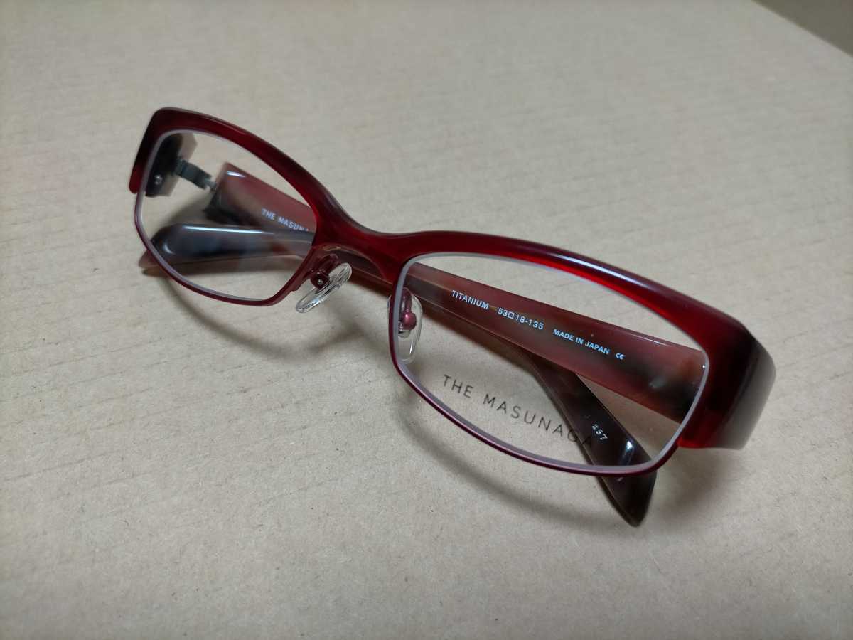 未使用 増永眼鏡㈱ THE MASUNAGA サーモントブロー系 眼鏡 メガネ 