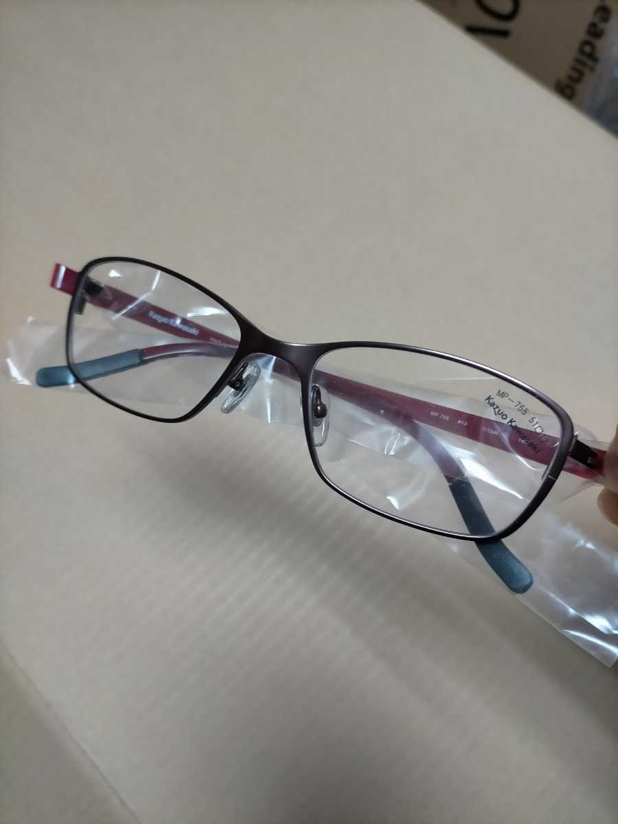 未使用 増永眼鏡㈱ KAZUO KAWASAKI（カズオカワサキ、川崎和夫） 眼鏡 メガネフレーム サイズ: 51□17-140 MP-755 BRN