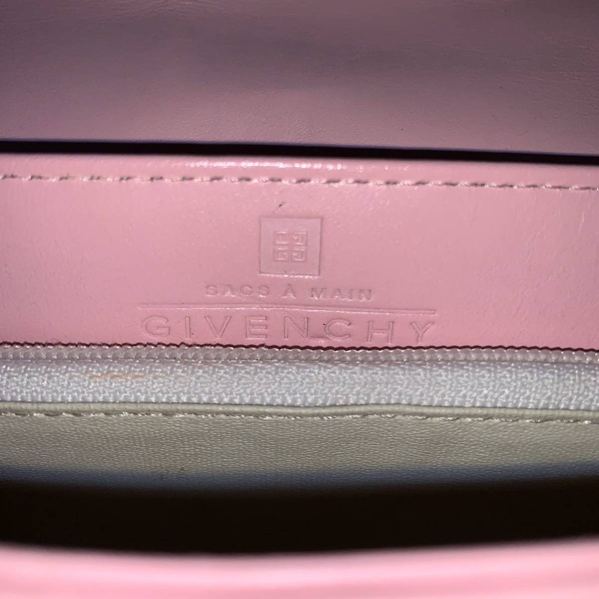 【送料無料】GIVENCHY ジバンシー ピンク レディース ハンドバッグ レザー カバン ロゴ box型 レディース 金具 箱型