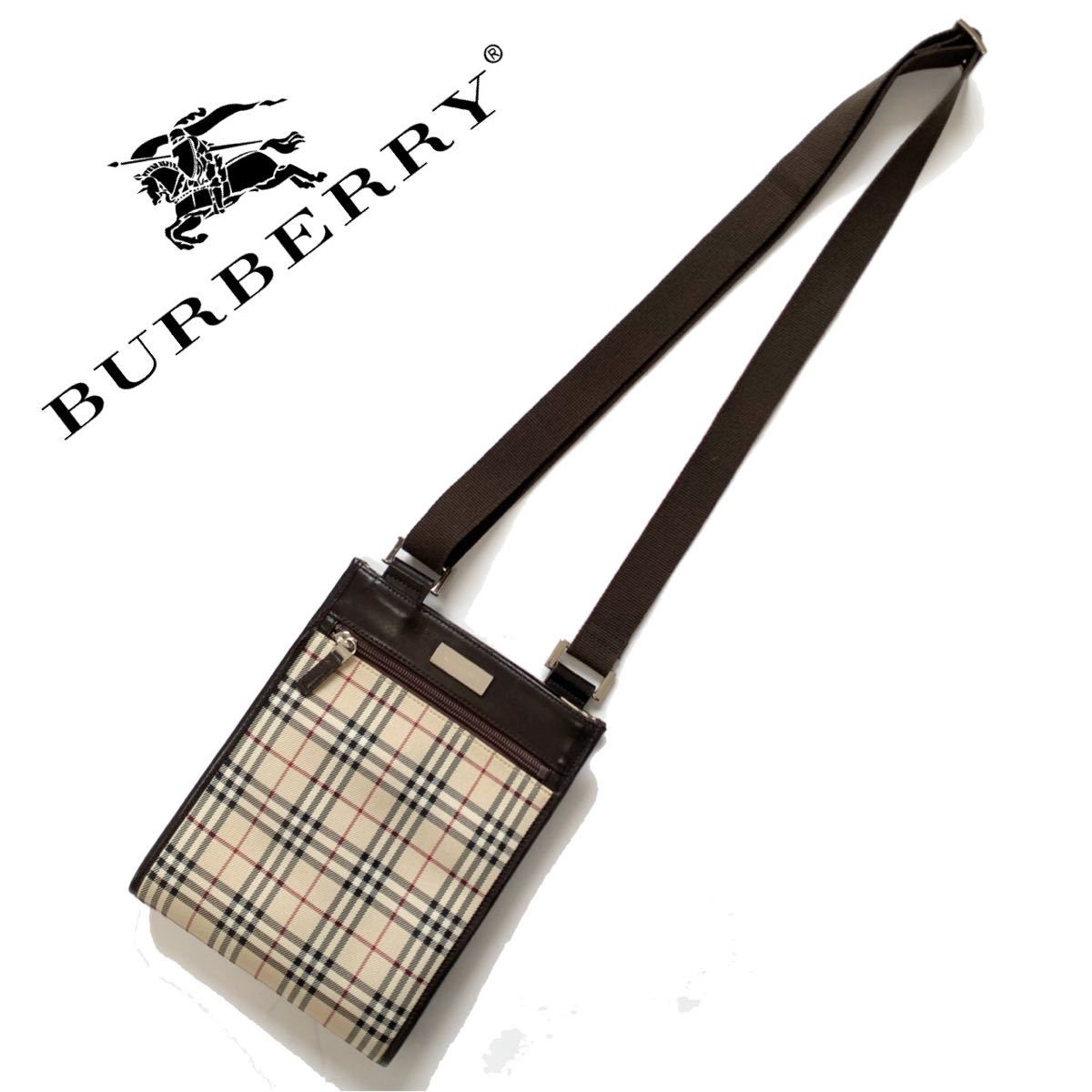 BURBERRY ノバチェック ショルダーバッグ-