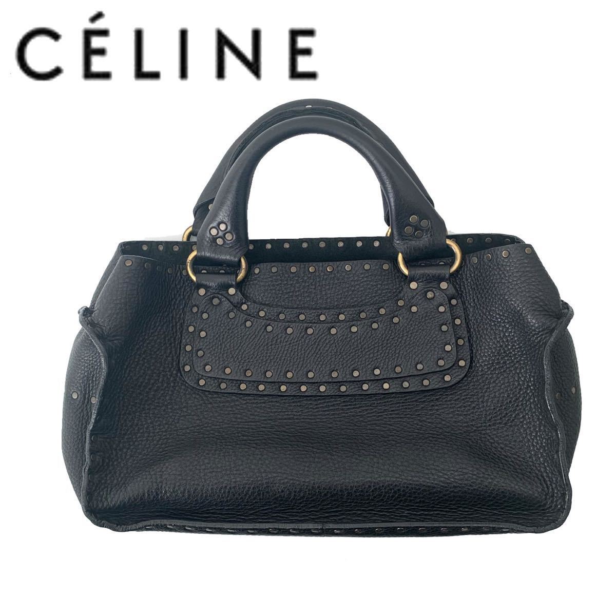 Yahoo!オークション - celine セリーヌ スタッズ ブギーバッグ ハンド