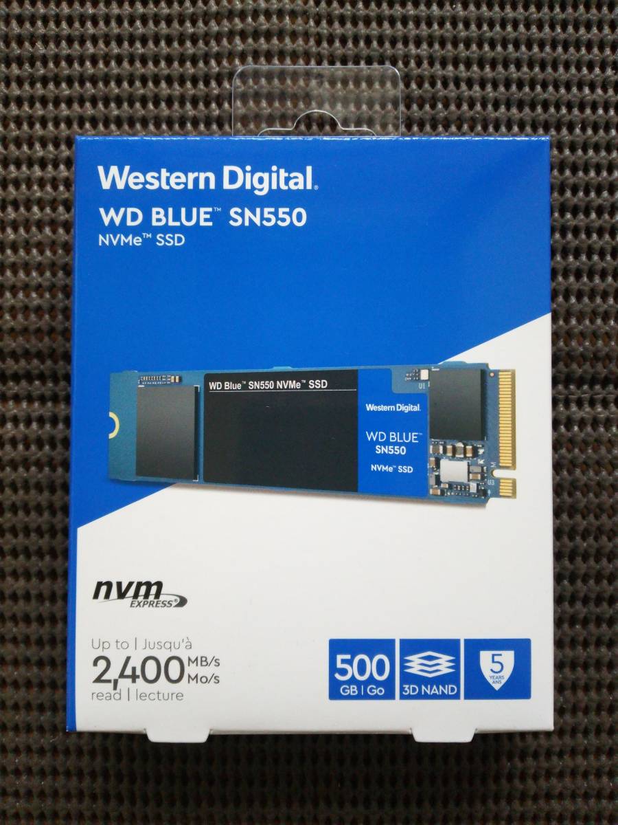 【新品】WD BLUE SN550 NVMe M.2 SSD 500GB Western Digital 未開封品