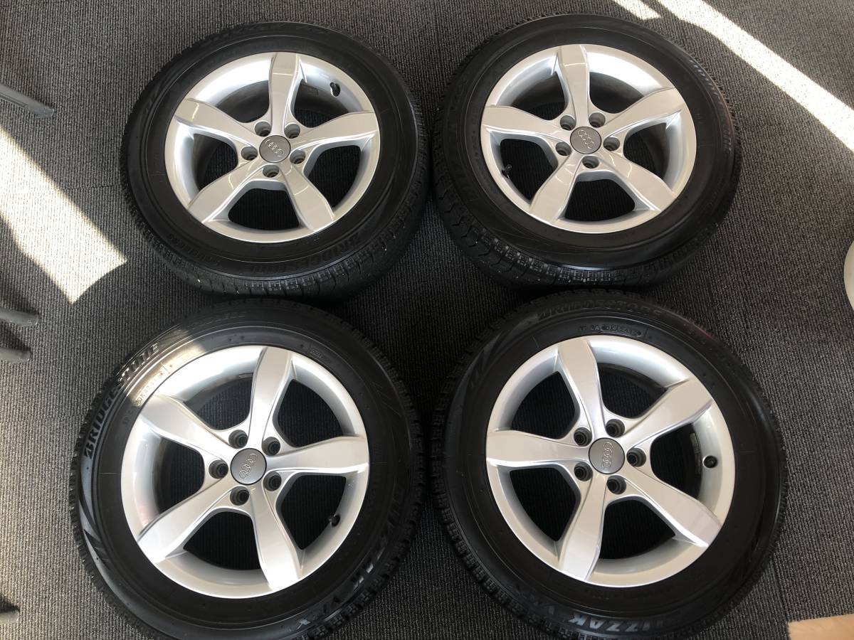 美品　手渡し可　アウディ　A1　 スポーツバック　純正　ブリザック　VRX　185/60R15　６ＪＸ１５ ＰＣＤ１００　５穴　ET29 ハブ径５６_画像1