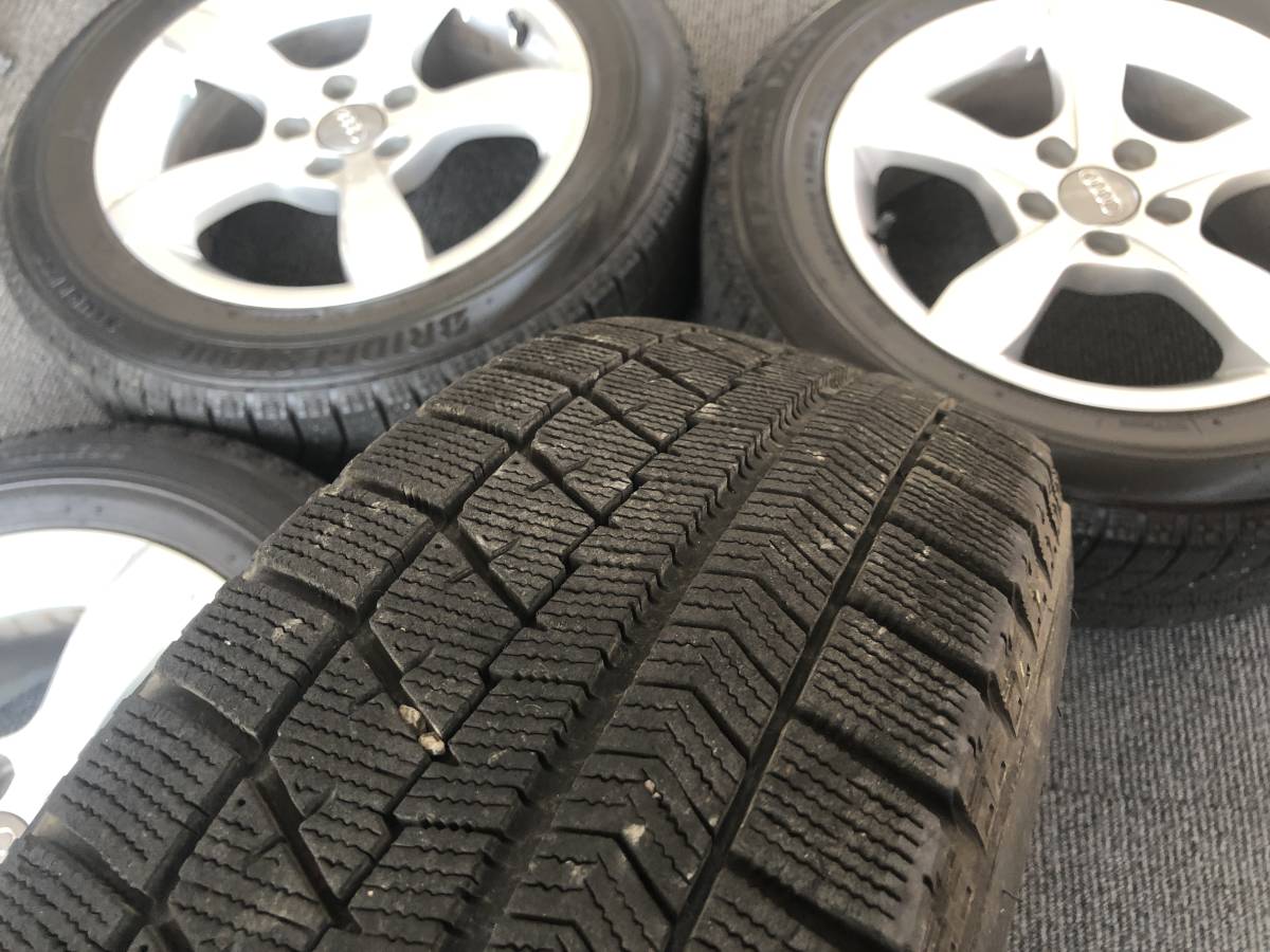 美品　手渡し可　アウディ　A1　 スポーツバック　純正　ブリザック　VRX　185/60R15　６ＪＸ１５ ＰＣＤ１００　５穴　ET29 ハブ径５６_画像7