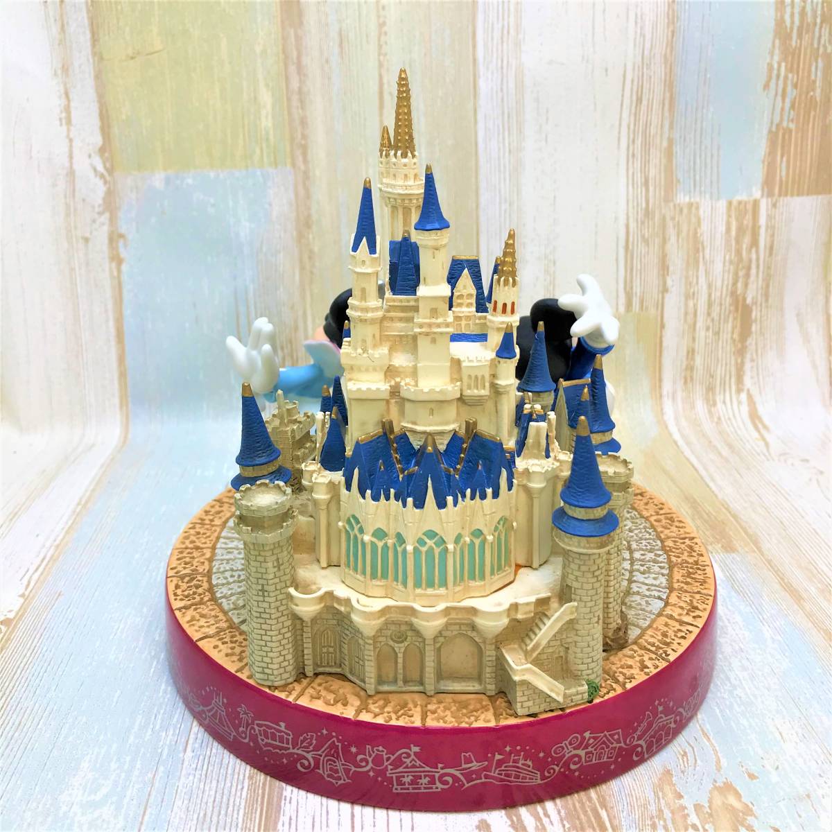  rare * Mickey Mouse Disney Land 20 anniversary sinterela castle Mickey minnie 20thAnniversary figure Lynn *Disney Disney TDL