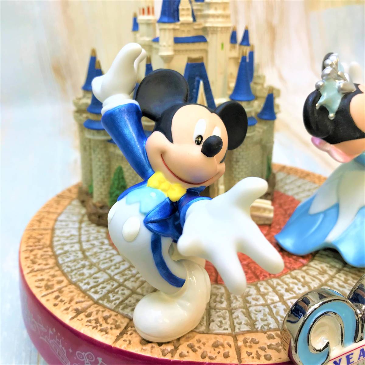  rare * Mickey Mouse Disney Land 20 anniversary sinterela castle Mickey minnie 20thAnniversary figure Lynn *Disney Disney TDL