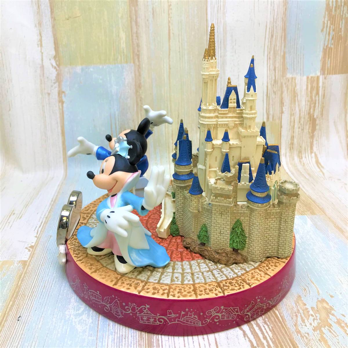  rare * Mickey Mouse Disney Land 20 anniversary sinterela castle Mickey minnie 20thAnniversary figure Lynn *Disney Disney TDL