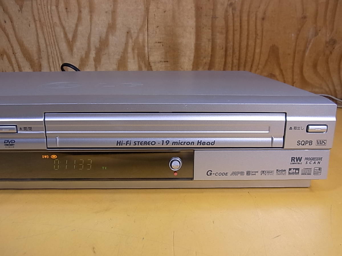 P/421 LG電子 DVDプレーヤー/VHSビデオデッキ DVCR-A500 動作OK