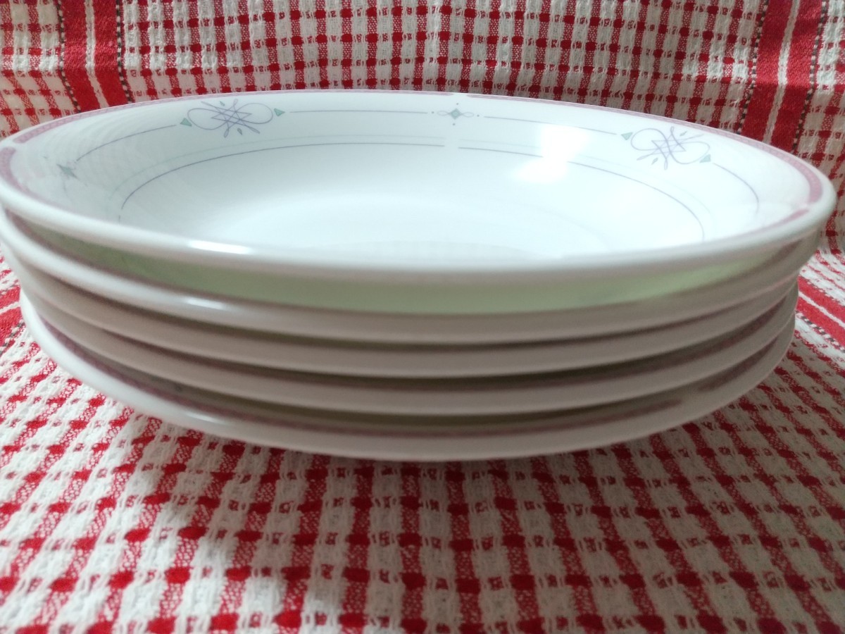 【未使用】NIKKO ニッコー プレート 皿セット シンプル カレー皿  パスタ  洋食器 スープ皿 チャイナ