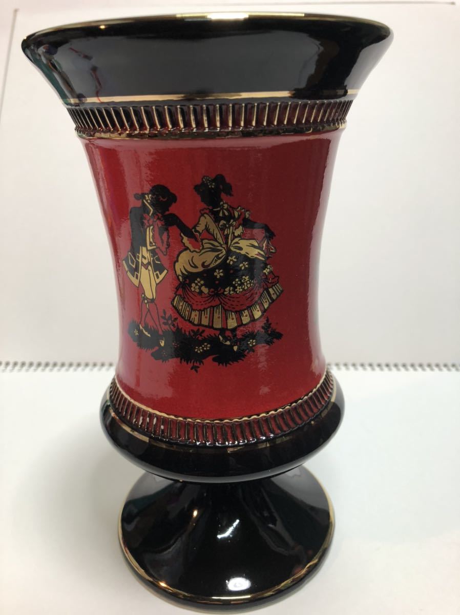 Florentine イタリア製のフィレンツェ製磁器フラワーベース花瓶Vintage Italian Hand Made