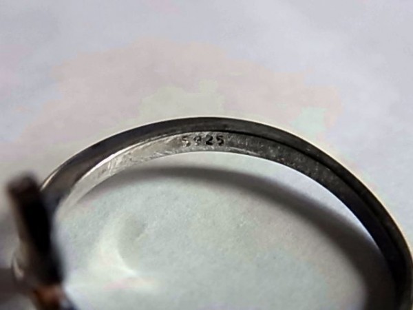 未使用品SVシルバー925リング指輪11号レディース女性メンズ男性ピンキーリング_画像2