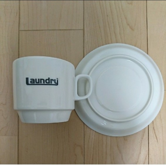 laundry ランドリー ノベルティ カップ ソーサー