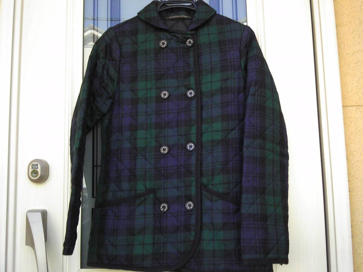 スコットランド製　マッキントッシュ　キルティングジャケット　レディースサイズ３４　_画像1