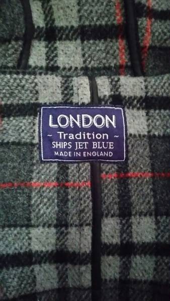 ships jet blue別注London traditionダッフルコートs美品 グローバーオールgloverall_画像3