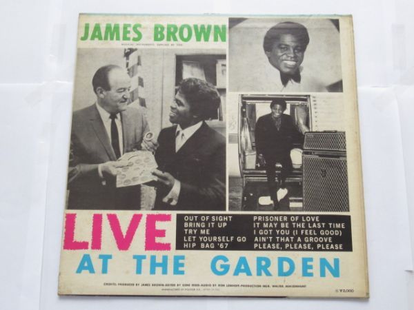 D12-18 LP レコード ポリドール JAMES BROWN ジェームス ブラウン LIVE AT THE GARDEN 全12曲 ソウル R&B ゴスペル_画像2