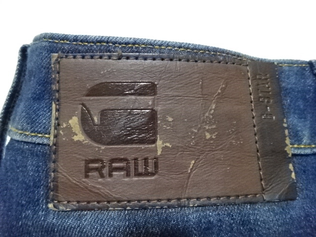 ●G-STAR RAW ジースターロウ デニム 28(77) ボタンフライ●0225●_画像2